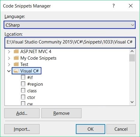 visual studio code snippets edit existing