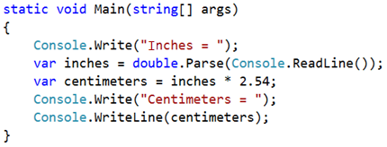 Inches to Centimeters in C# with Examples - Dot Net Tutorials