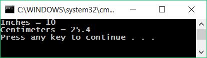 Inches to Centimeters in C# with Examples - Dot Net Tutorials